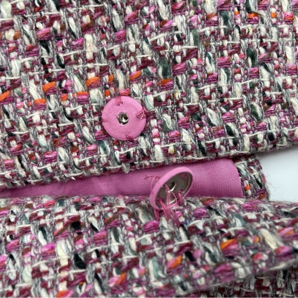 🍁 Alfani Petite Tweed Blazer Wool Blend Jacket Coat Sz 6P - Picture 4 of 6